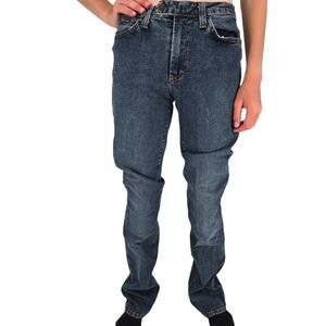 Vintage 1990s Y2K Dolce & Gabbana Womens Sz 4 Dark Wash Bootcut Blue Jeans